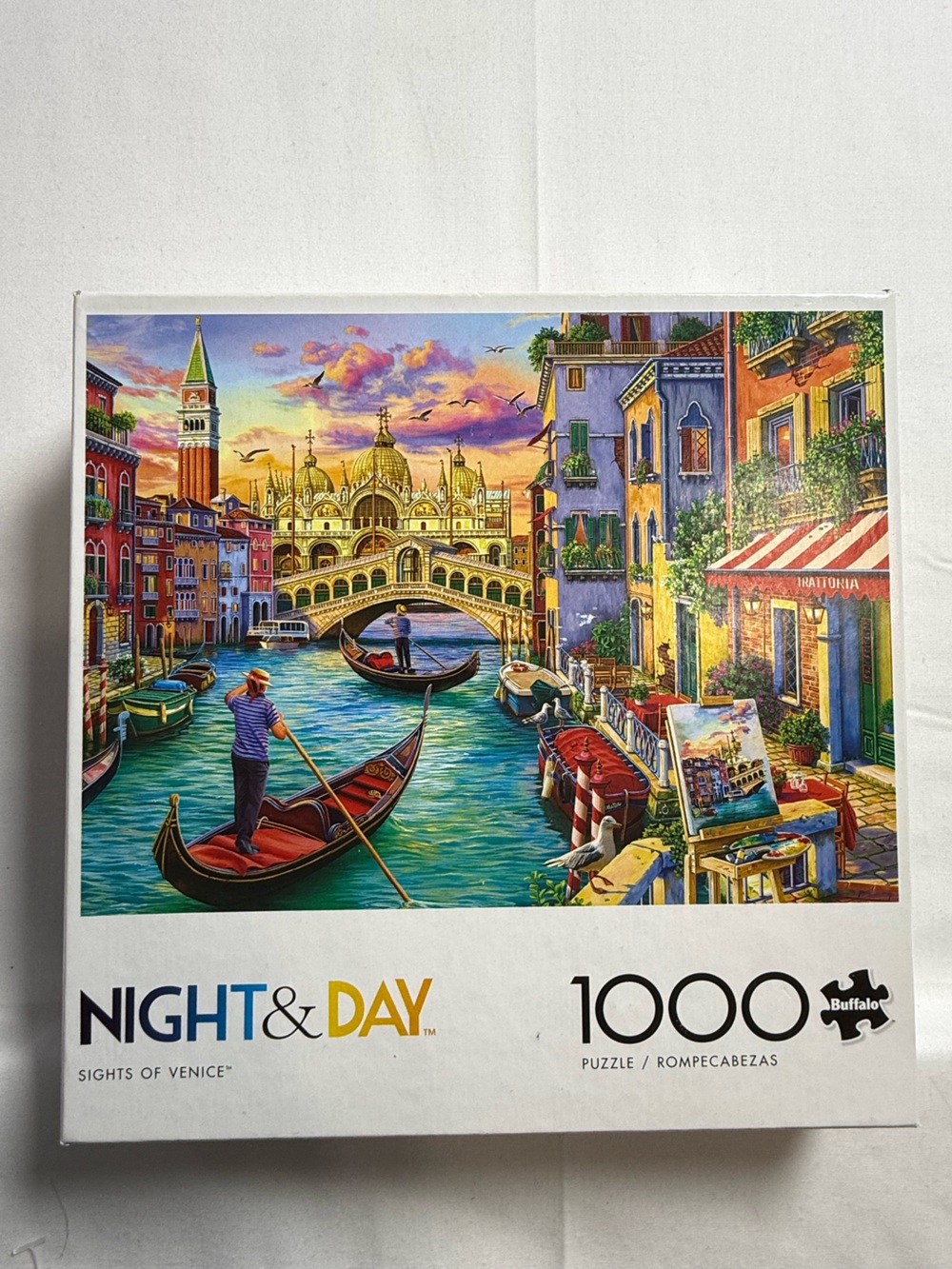 Buffalo Games Night & Day "Sights of Venice" 1000-Piece Jigsaw Puzzle